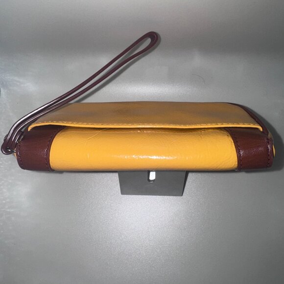 Kate Spade Hazel Marbella sunflower / toffee wristlet - Picture 4 of 12